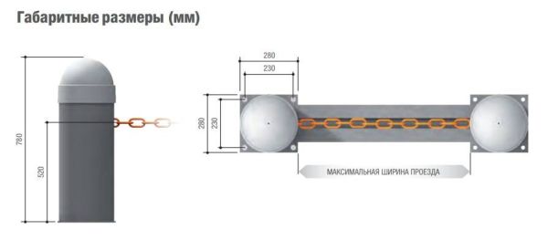 Колонна с приводом и блоком управления Came CAT-X24