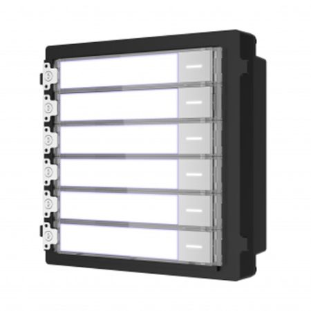 Модуль на 6 абонентов с подсветкой Hikvision DS-KD-KK для вызывной панели