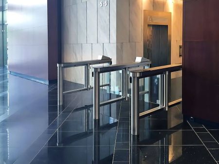 Распашной двухпроходной турникет Cominfo EasyGate SG 1000 650мм Распашной двухпроходной турникет Cominfo EasyGate SG 1000 650мм