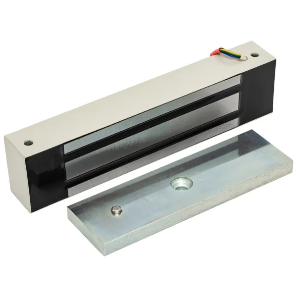 Электромагнитный замок AccordTec ML-400 K-2 с уголком, серый