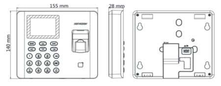 Биометрический терминал учета рабочего времени HikVision DS-K1A802AEF