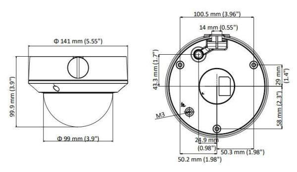 Уличная купольная IP-камера 2Мп HiWatch DS-I258 (2.8-12 мм)