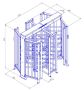 Турникет-шлюз уличный полноростовой двухпроходной Ростов-Дон ПР2Ш/4М2-У