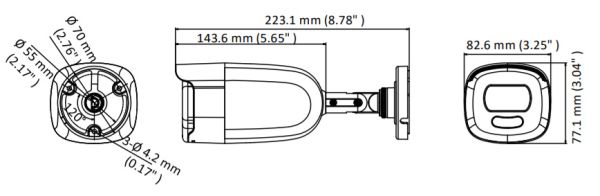 Уличная HD-TVI видеокамера 2Мп HikVision ColorVu DS-2CE12DFT-F28 (2.8 мм)
