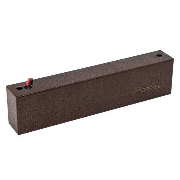 Электромагнитный замок ML-295KB с уголком, коричневый