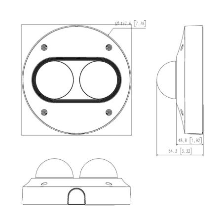 Видеомодуль Wisenet SLA-2M2402D 2Мп f=2,4 мм для камеры PNM-7002VD