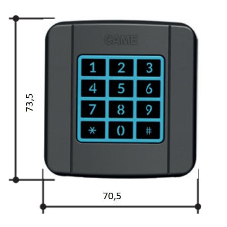 Клавиатура кодонаборная беспроводная Came SELT1W4G, накладная, с синей подсветкой (806SL-0170) Клавиатура кодонаборная беспроводная Came SELT1W4G, накладная, с синей подсветкой (806SL-0170)