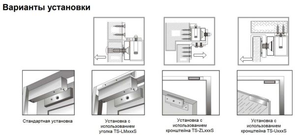 Электромагнитный замок Tantos TS-ML180S с датчиком Холла