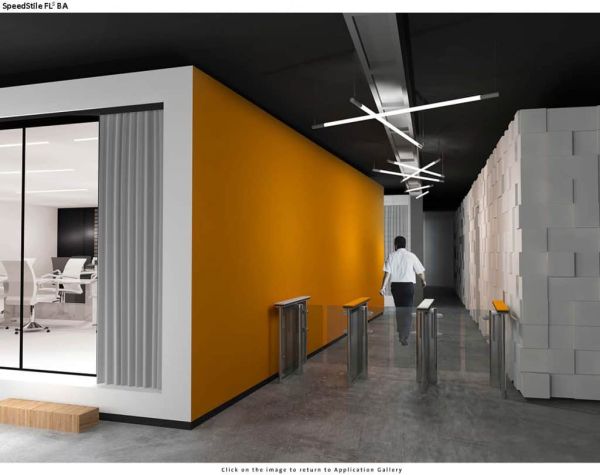 Автоматизированная проходная Gunnebo SpeedStile FLS BA длина 1200 мм