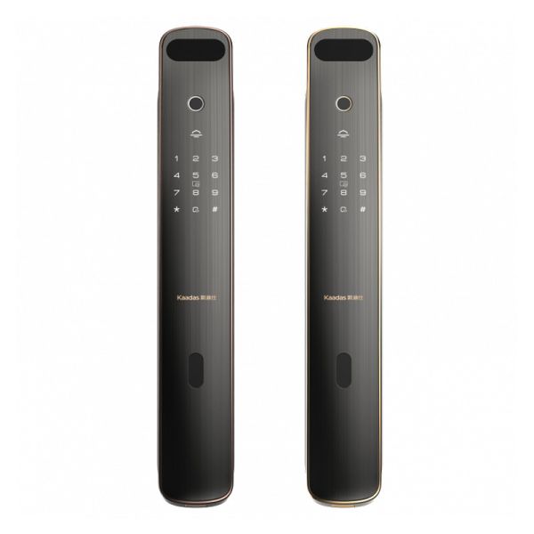Биометрический электронный замок Kaadas K19-F Gold с распознаванием лица и отпечатка пальца