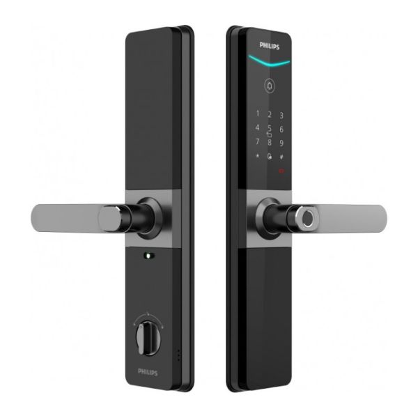 Электронный замок биометрический Philips Easykey DDL610-5HBS с распознаванием отпечатков пальца