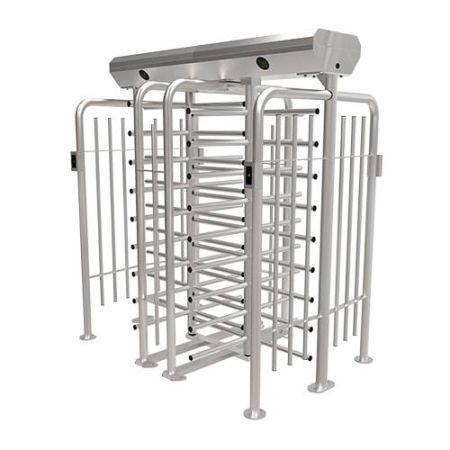 Турникет полноростовой двухпроходной ZKTeco FHT2400D 4-х лопастной (90°), без считывателей