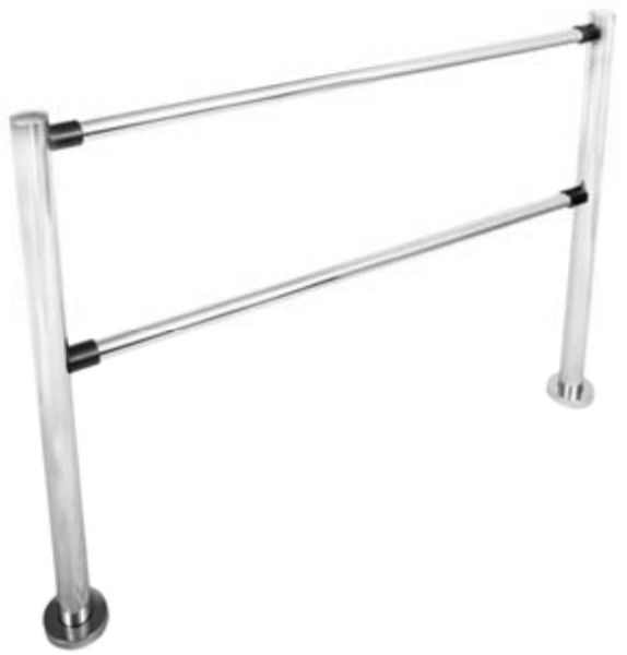 Ограждение хромированное без заполнения (ширина 1,5 м)