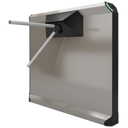 Турникет-дуопод моторизованный тумбовый STOP-COVID-счетчик Rusgate Premier P2-M v.1.2 (с автоматическими планками Антипаника)