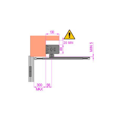 Шарнирный рычаг Came 818XA-0071 для приводов FLUO-SW3, для открывания створки наружу Шарнирный рычаг Came 818XA-0071 для приводов FLUO-SW3, для открывания створки наружу