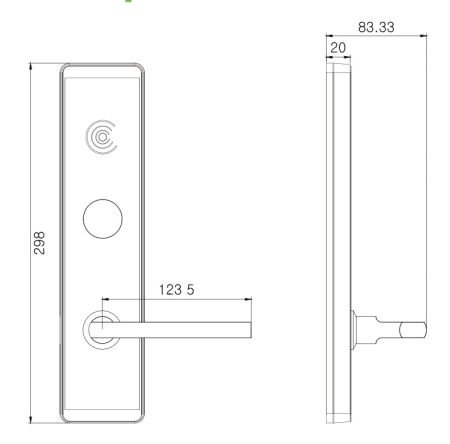Электронный замок ZKTeco ZL500 с RFID считывателем Mifare Электронный замок ZKTeco ZL500 с RFID считывателем Mifare