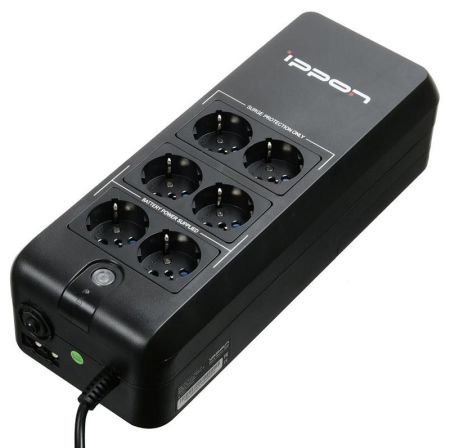 Источник бесперебойного питания IPPON Back Verso 600, 600ВA