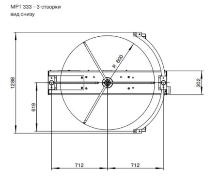 Полноростовой механический турникет Magnetic MPT 330 (MPT330CZ302), с полукруглым формирователем прохода
