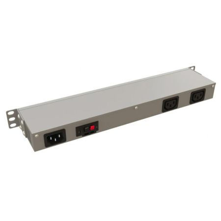 Микропроцессорная контрольная панель Hyperline TMP-230V/2w-RAL7035, 1U, 19''