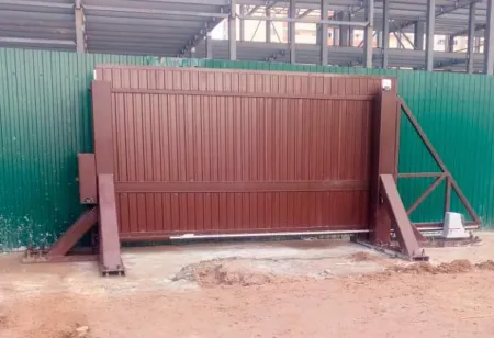 Противотаранные ворота ПВО-СБ 6000 откатные, электромеханические