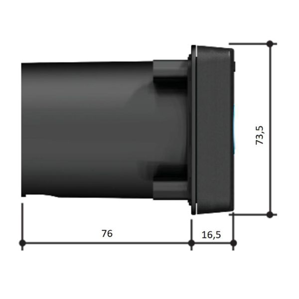 Ключ-выключатель Came SELC2FDG встраиваемый, с синей подсветкой (806SL-0020)