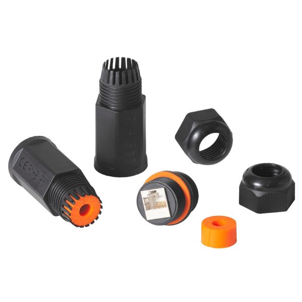 Муфта соединительная ЛЮ-МСВ-45.Ф6А.IP67 под витую пару, IP67, универсальная, 500МГц, 50µ