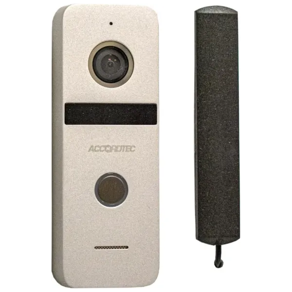 IP вызывная панель AccordTec AT-VD 311L SL серебро, с PoE-инжектором и Wi-Fi антенной