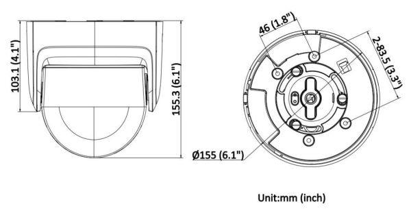 Панорамная купольная IP-камера ColorVu 8Мп Hikvision DS-2CD2387G2P-LSU/SL(C) (4 мм)