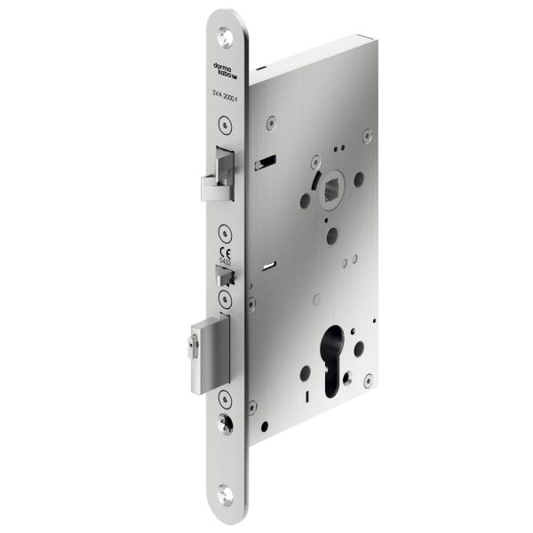 Электромеханический замок dormakaba SVI 2071 F антипаника, для пассивной створки сплошных дверей с притвором