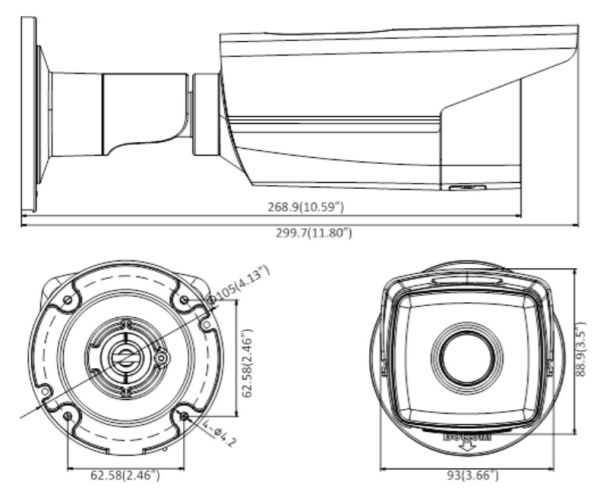Уличная IP-видеокамера 8Мп HikVision DS-2CD2T85FWD-I5 (12 мм) с EXIR-подсветкой до 50м