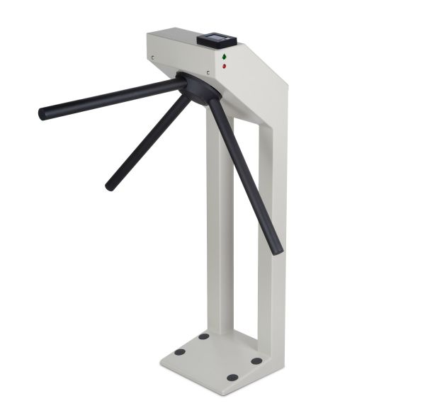 Турникет платного доступа PERCo-T-5 с терминалом Vendotek VX, из окрашенной стали (с черными планками)