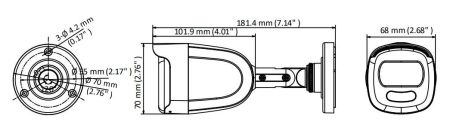 Уличная HD-TVI видеокамера 2Мп HikVision ColorVu DS-2CE12DFT-F (3.6 мм)