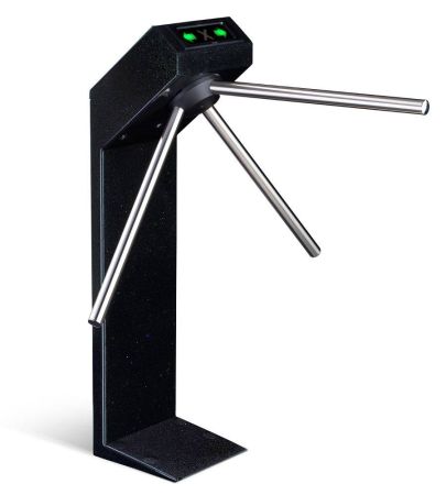 Турникет-трипод PERCo-TTR-04.1E из окрашенной стали, черный с блестками (с планками Антипаника)