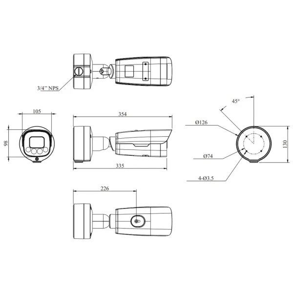 IP-видеокамера 2Мп RVi-2NCT2469 (5-50) с моторизованным объективом IP-видеокамера 2Мп RVi-2NCT2469 (5-50) с моторизованным объективом