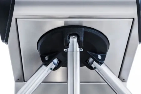 Электронная проходная PERCo KT08.9A из нержавеющей стали, с автоматическими планками Антипаника