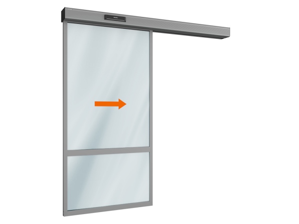 Автоматическая раздвижная дверь Doorhan (одна подвижная лайтстворка) для привода AD-SP Автоматическая раздвижная дверь Doorhan (одна подвижная лайтстворка) для привода AD-SP