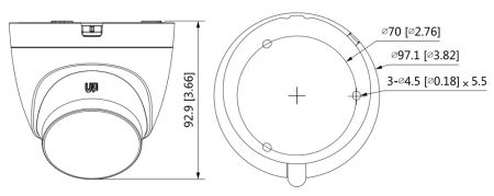 Уличная HD-CVI видеокамера Full-Color 5Мп Dahua DH-HAC-HDW1509TLQP-A-LED-0280B-S2