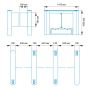 Центральный модуль распашного турникета Блокпост РСП 1200