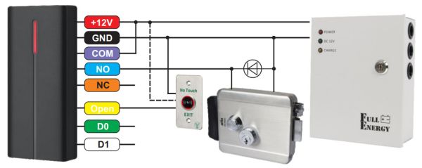 Автономный контроллер ATIS ACPR-08 EM-W (black)