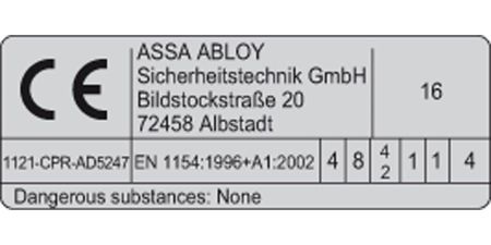 Дверной доводчик Assa Abloy DC200 с рычажной тягой L190