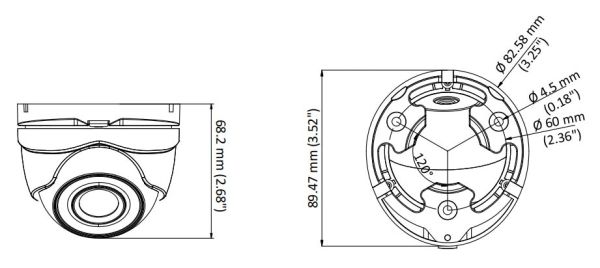 Уличная купольная HD-TVI видеокамера 2Мп HikVision DS-2CE76D3T-ITMF (6 мм) с EXIR-подсветкой до 30 м