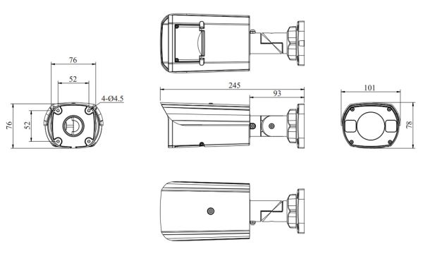IP-видеокамера 5Мп RVi-2NCT5459 (2.7-13.5) white с варифокальным объективом