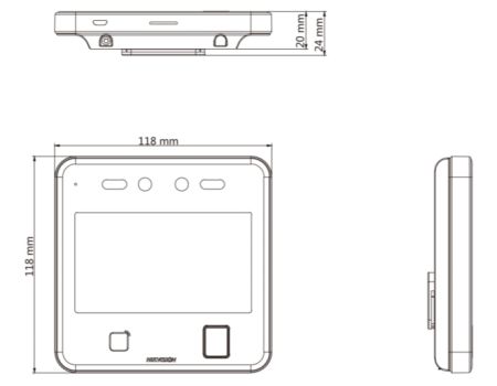 Биометрический терминал доступа HikVision DS-K1T642MFW по распознаванию лиц