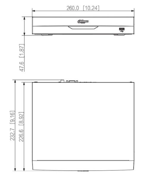 IP-видеорегистратор 4-канальный PoE WizSense Dahua DHI-NVR2104HS-P-I2