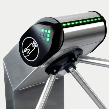 Турникет-трипод PERCo-TTR-08A из нержавеющей стали, с автоматическими планками Антипаника