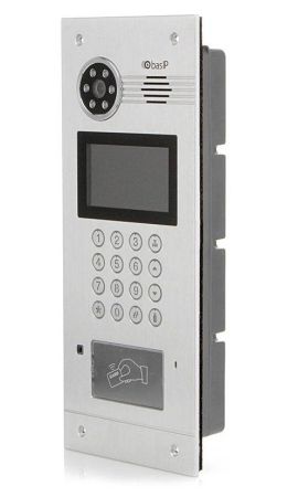 Вызывная видеопанель BAS-IP AA-07BV Silver многоабонентская с поддержкой координатно-матричных систем домофонии