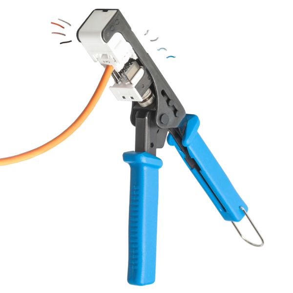 Модуль коммутационный ЛЮ-МКС-5e.8К19, тип Keystone 180°, UTP, кат.5e, черный