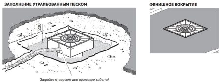 Электромеханический боллард BFT EASY RUS L 220/700-6 с подсветкой