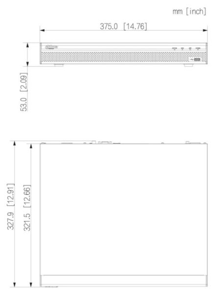 IP-видеорегистратор 8-канальный 4K 8PoE Dahua DHI-NVR4208-8P-4KS3