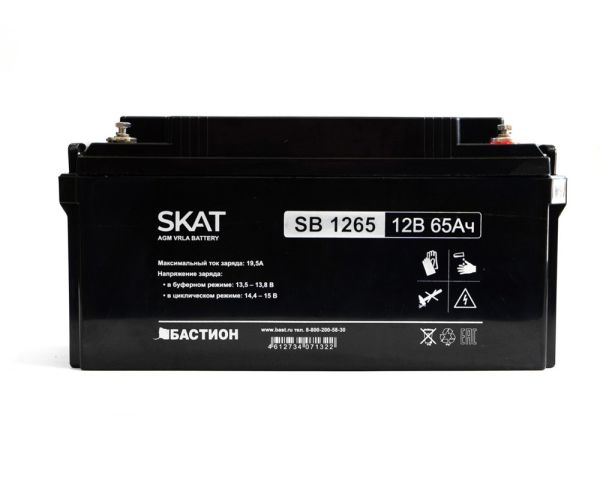 Аккумулятор свинцово-кислотный герметичный SKAT SB 1265